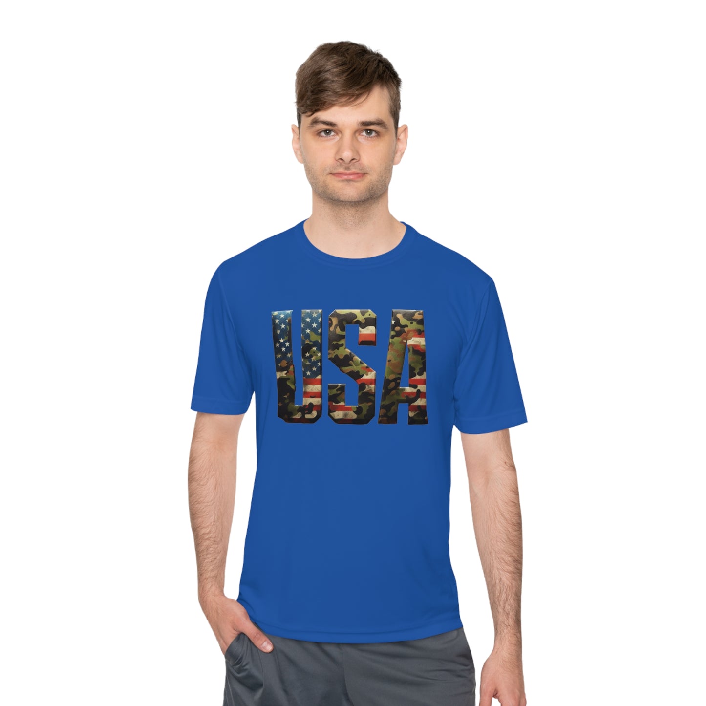 USA - Unisex Moisture Wicking Tee