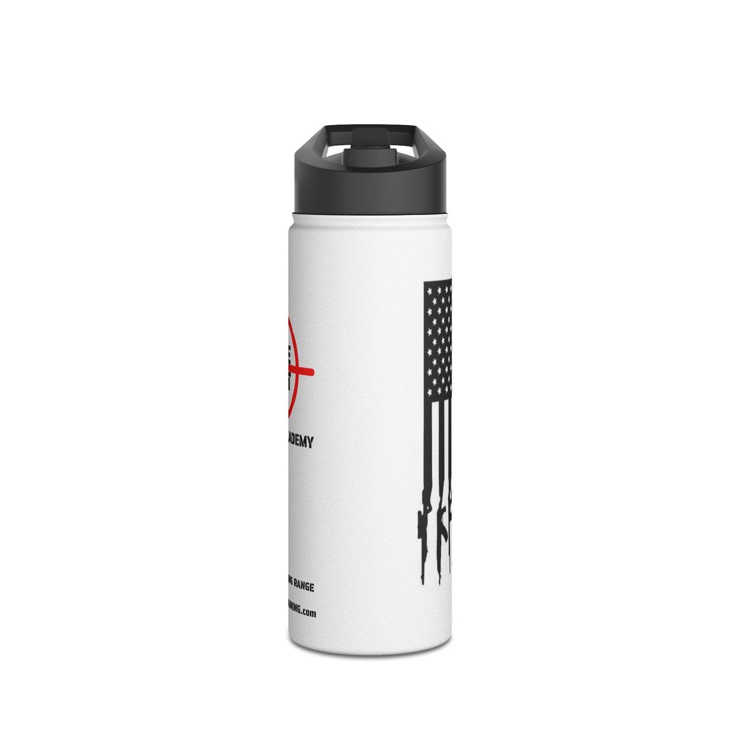 Gun Flag - Stainless Steel Water Bottle, Standard Lid