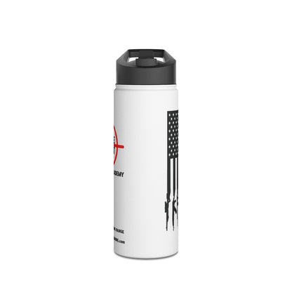 Gun Flag - Stainless Steel Water Bottle, Standard Lid