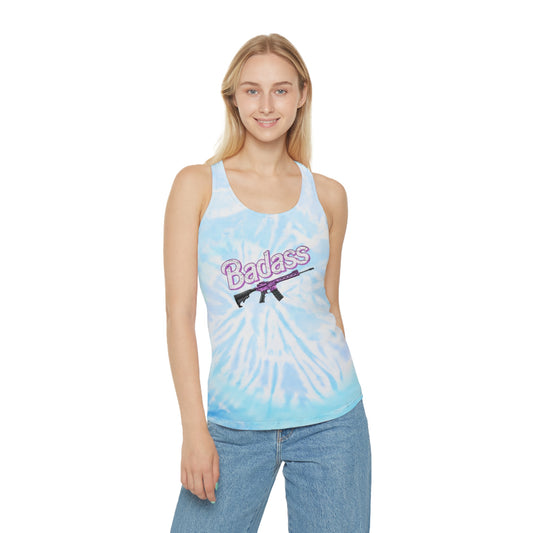 Badass - Tie Dye Racerback Tank Top