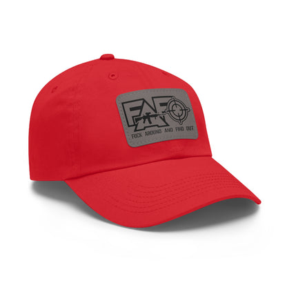 FAFO -Hat with Leather Patch (Rectangle)