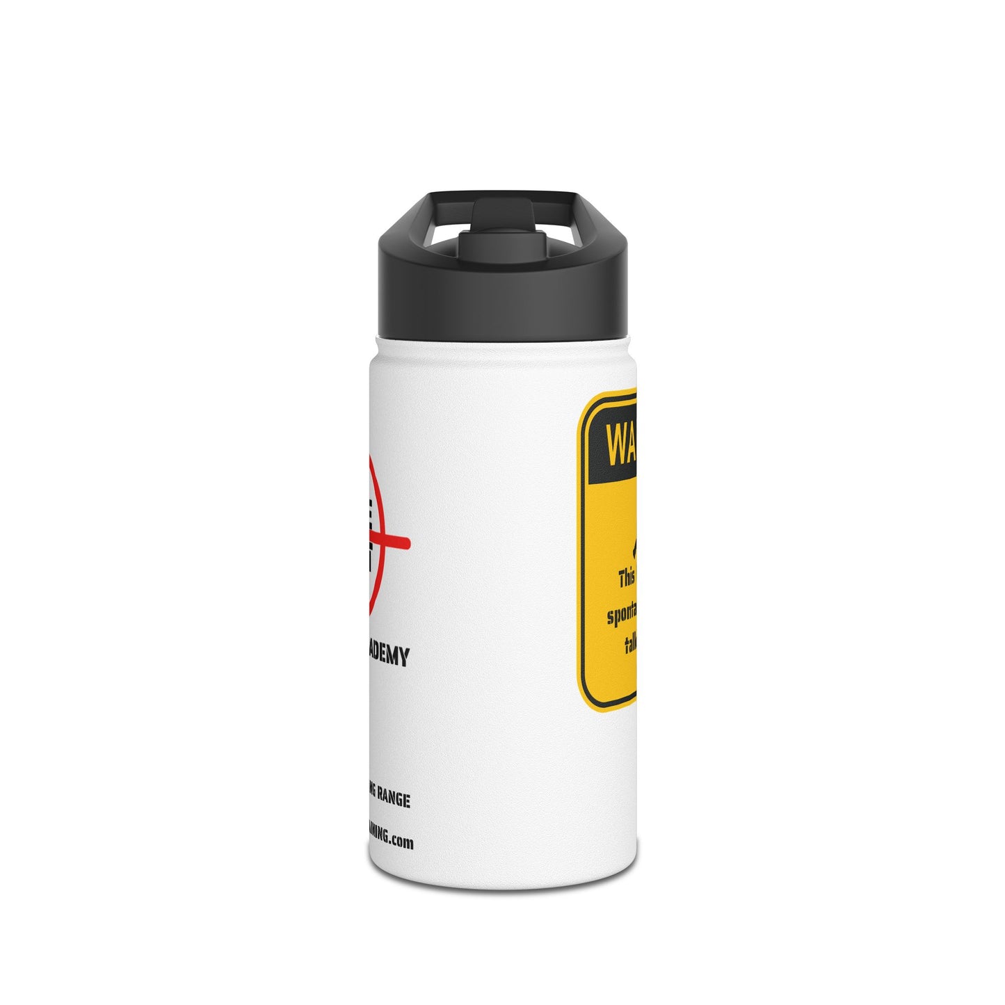 Warning - Stainless Steel Water Bottle, Standard Lid