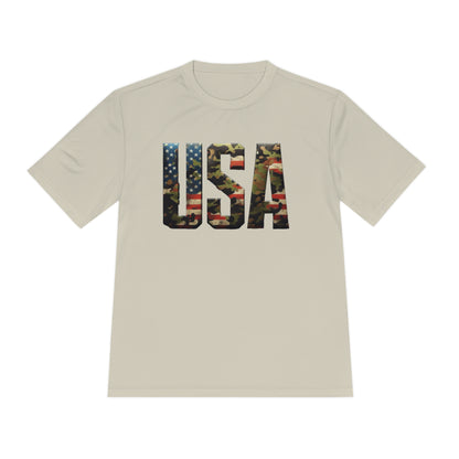 USA - Unisex Moisture Wicking Tee