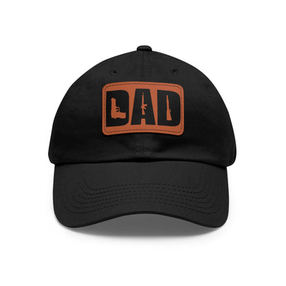 DAD -Hat with Leather Patch (Rectangle)