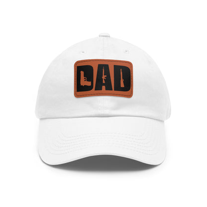 DAD -Hat with Leather Patch (Rectangle)