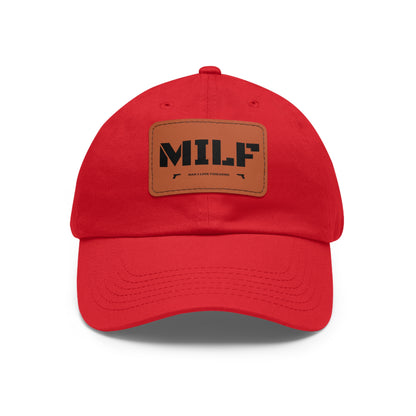 MILF -Hat with Leather Patch (Rectangle)