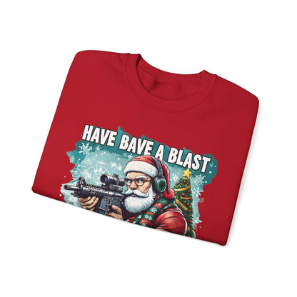 Christmas Sweatshirt - 'Have a Blast This Christmas' Unisex Crewneck