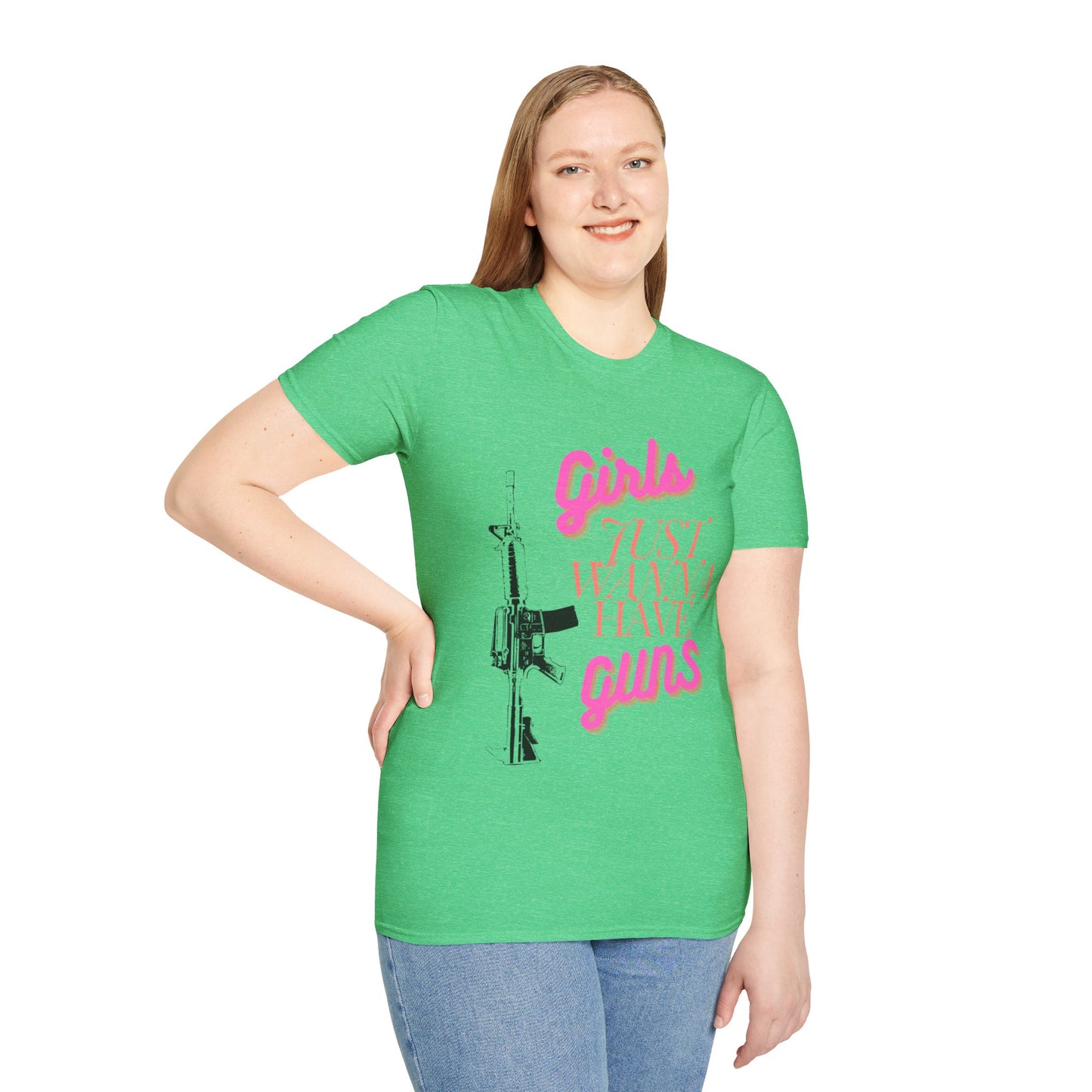 Girls Just Wanna Have Guns - Unisex Softstyle T-Shirt