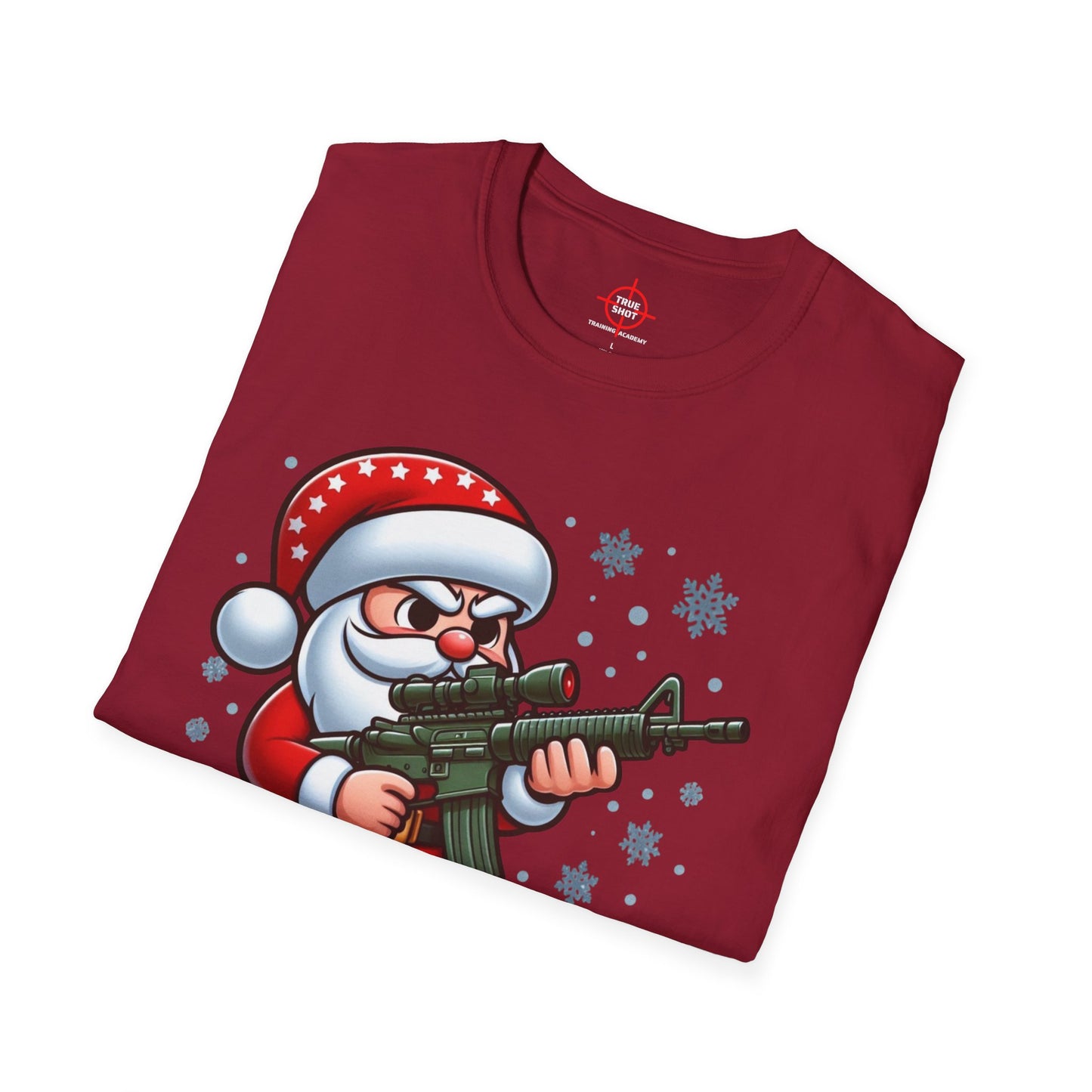 Tactical Santa Unisex Softstyle T-Shirt - Cozy Holiday Humor Shirt