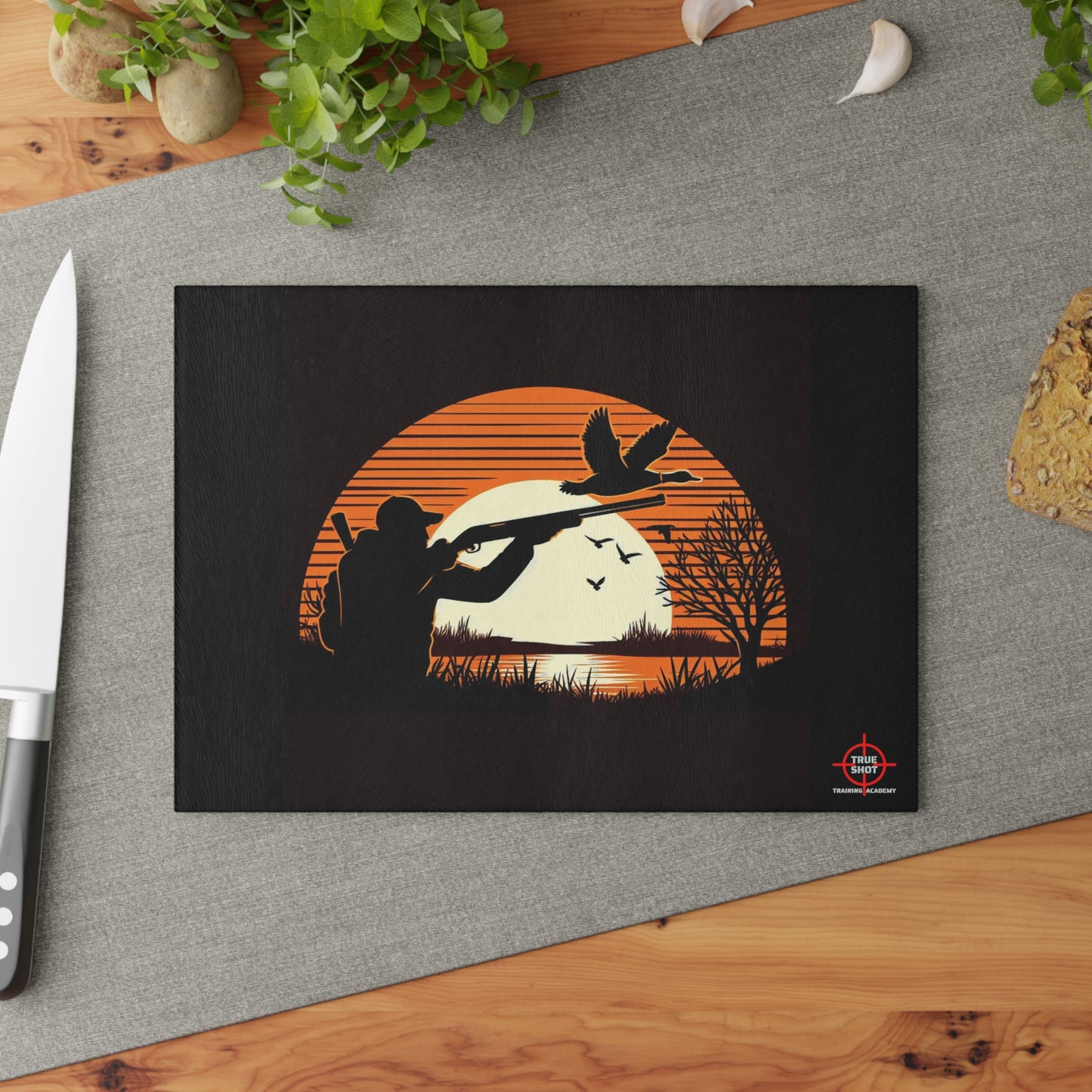 Duck Hunter - Glass Cutting Board