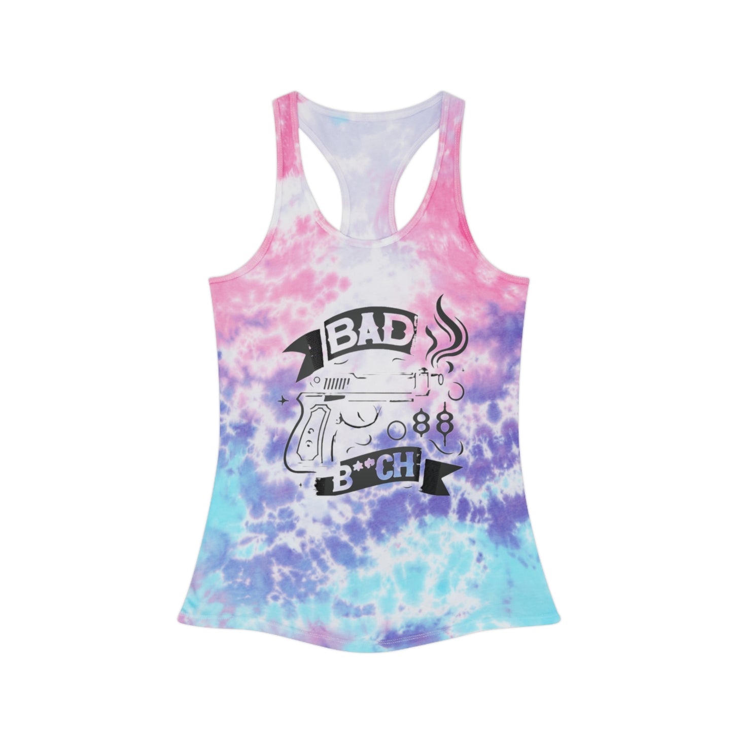 Bad B**ch - Tie Dye Racerback Tank Top