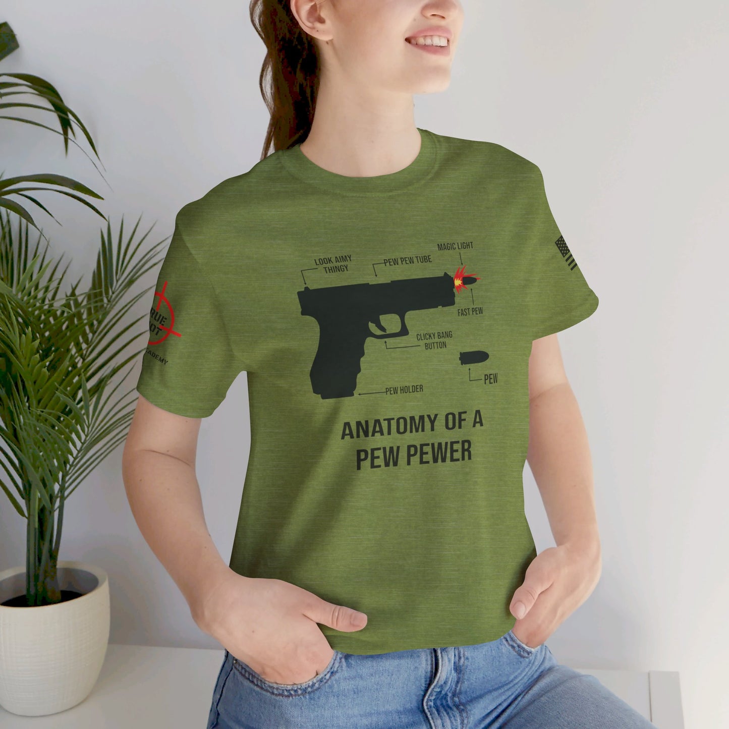 Anatomy Of A PEW PEWER - Unisex Jersey Short Sleeve Tee