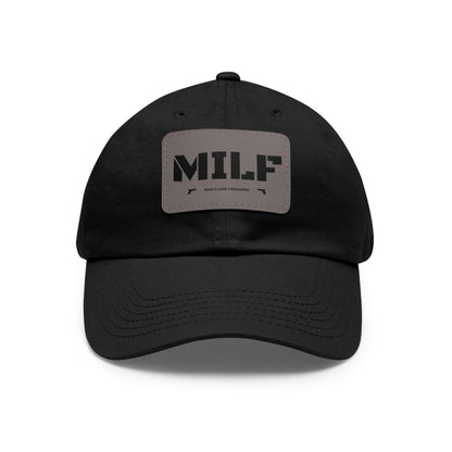 MILF -Hat with Leather Patch (Rectangle)