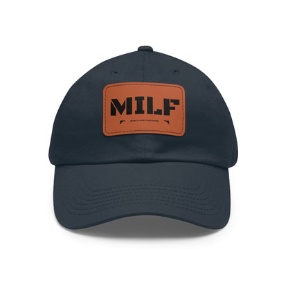 MILF -Hat with Leather Patch (Rectangle)