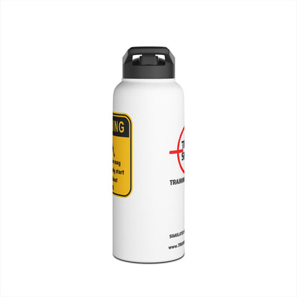 Warning - Stainless Steel Water Bottle, Standard Lid