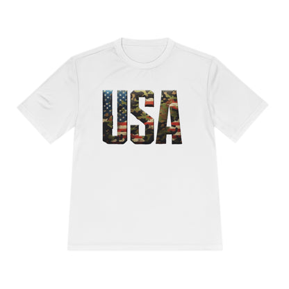 USA - Unisex Moisture Wicking Tee