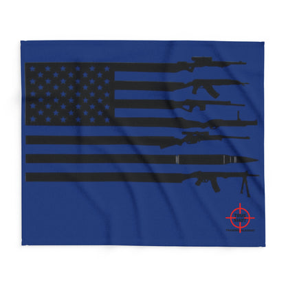 Gun Flag w/ TSTA Logo - Arctic Fleece Blanket