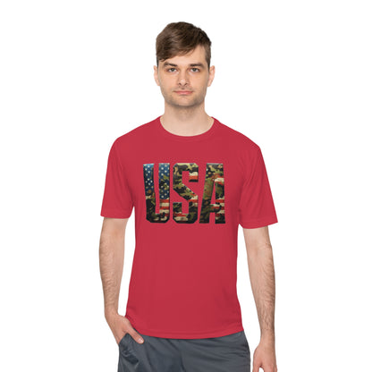 USA - Unisex Moisture Wicking Tee