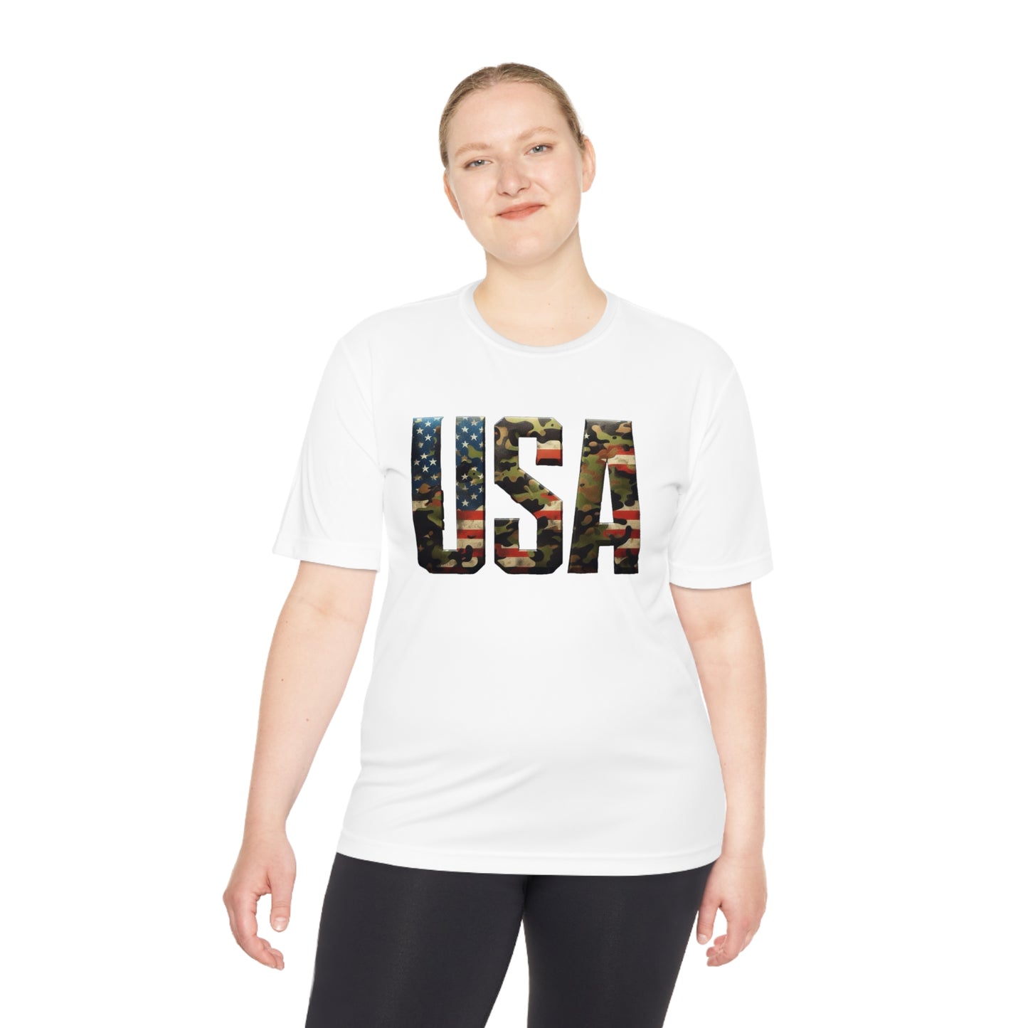 USA - Unisex Moisture Wicking Tee