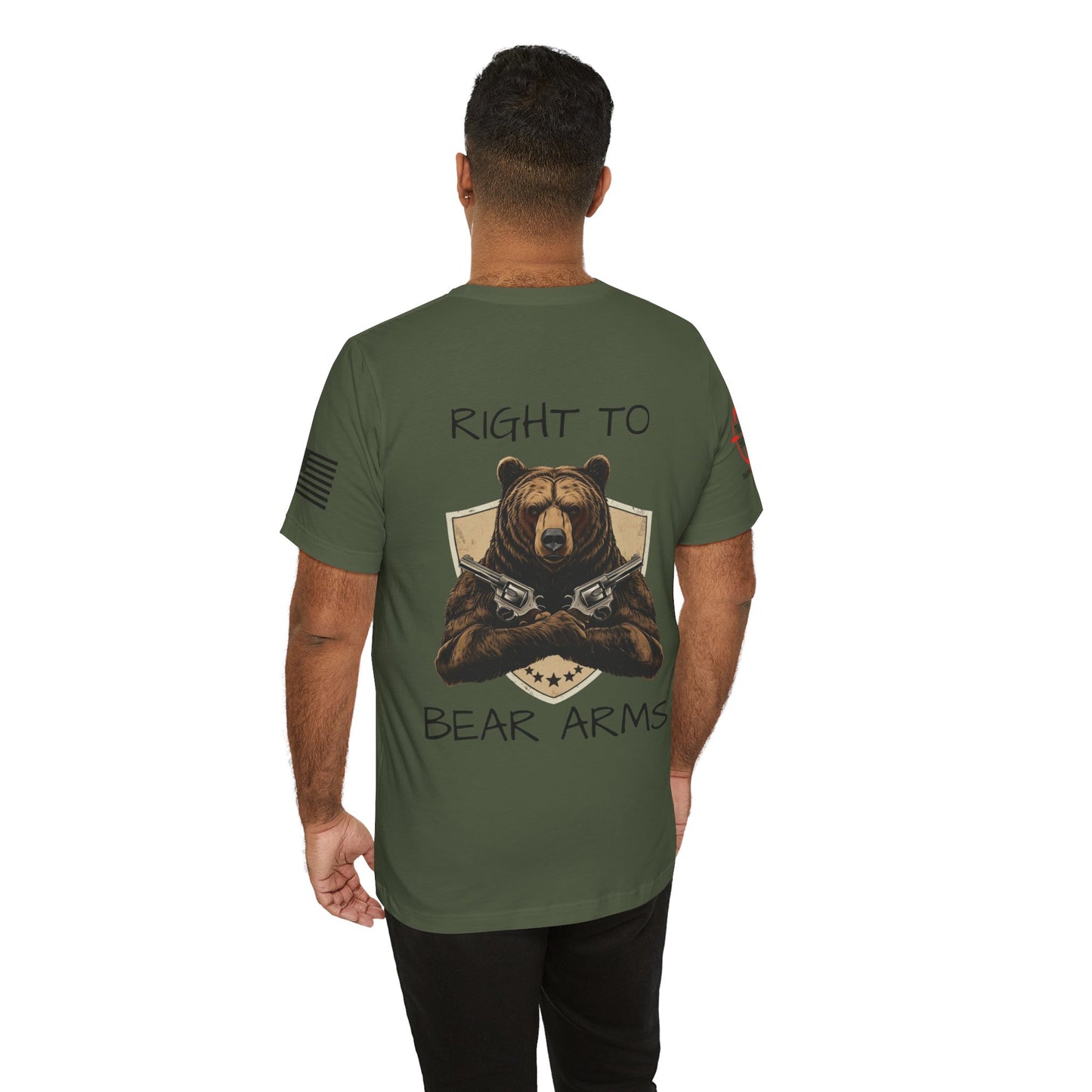 Right To Bear Arms (Revolver) - Unisex Jersey Short Sleeve Tee