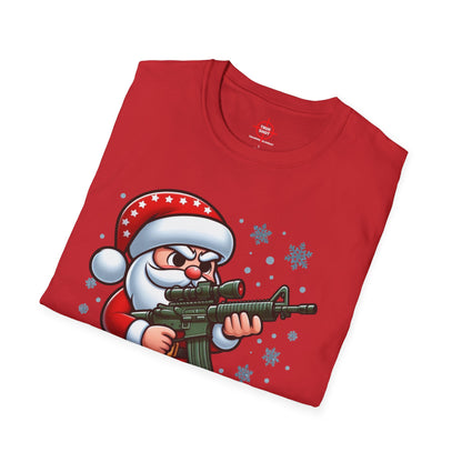 Tactical Santa Unisex Softstyle T-Shirt - Cozy Holiday Humor Shirt