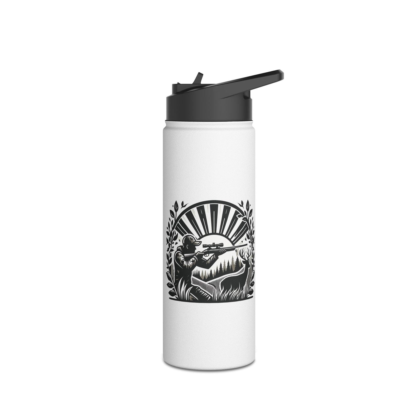 Deer Hunter - Stainless Steel Water Bottle, Standard Lid