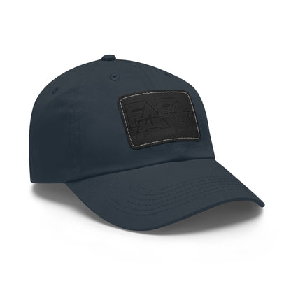 FAFO -Hat with Leather Patch (Rectangle)