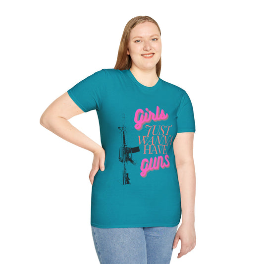 Girls Just Wanna Have Guns - Unisex Softstyle T-Shirt