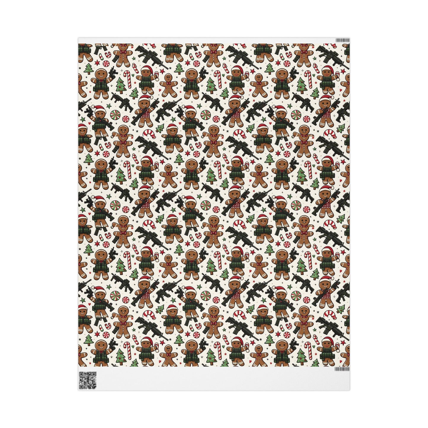 Festive Gingerbread Wrapping Paper for Holiday Gifts