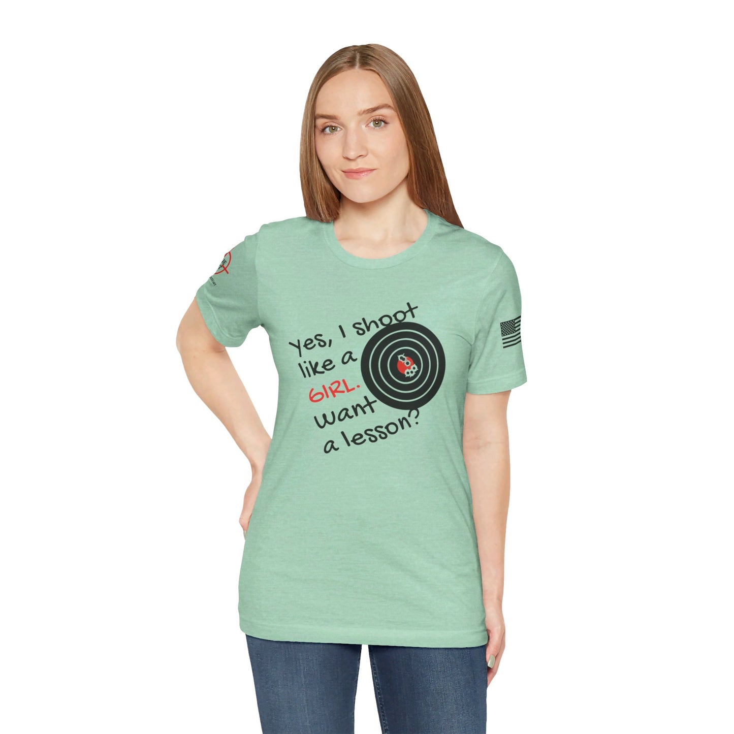 Shoot Like A Girl - Unisex Jersey Short Sleeve Tee