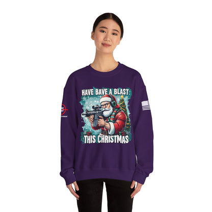 Christmas Sweatshirt - 'Have a Blast This Christmas' Unisex Crewneck