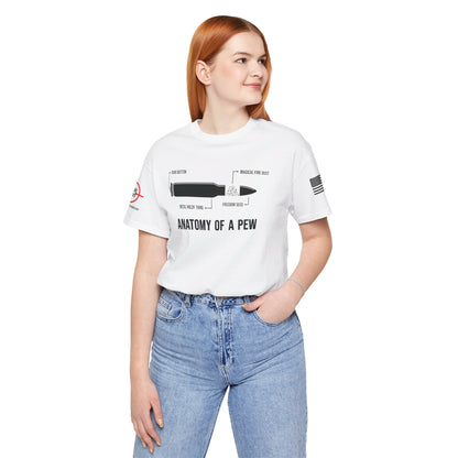 Anatomy Of W PEW (Rifle) - Unisex Jersey Short Sleeve Tee