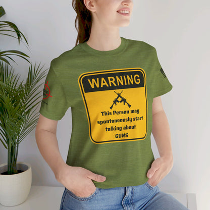 Warning - Unisex Jersey Short Sleeve Tee