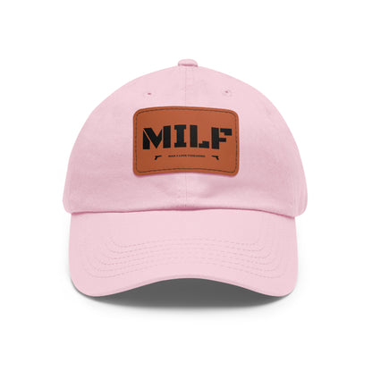 MILF -Hat with Leather Patch (Rectangle)