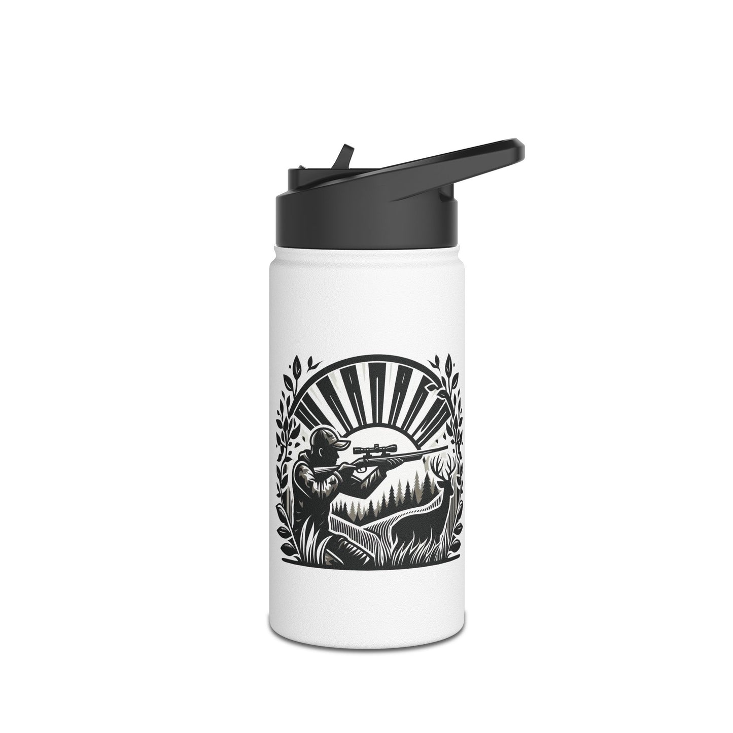 Deer Hunter - Stainless Steel Water Bottle, Standard Lid