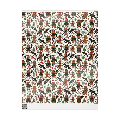 Festive Gingerbread Wrapping Paper for Holiday Gifts