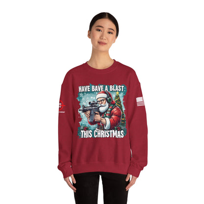 Christmas Sweatshirt - 'Have a Blast This Christmas' Unisex Crewneck