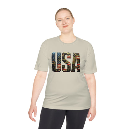 USA - Unisex Moisture Wicking Tee