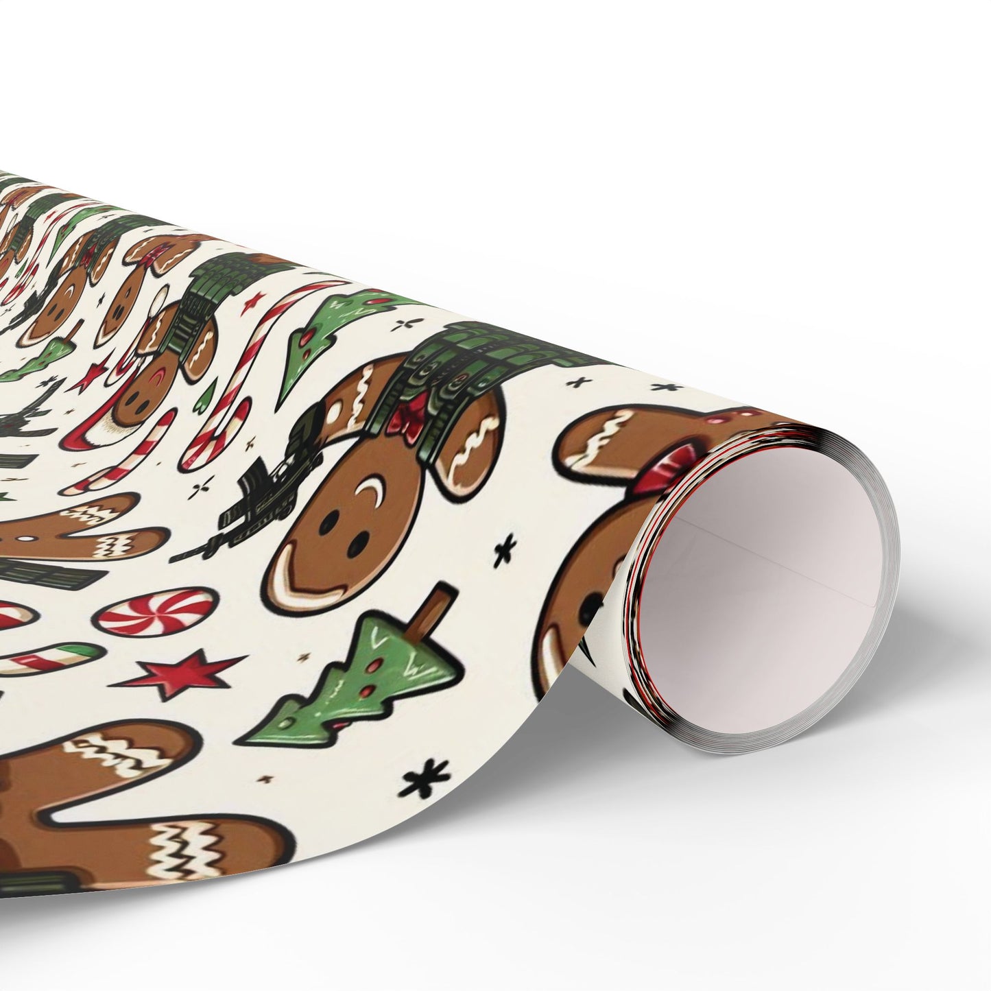 Festive Gingerbread Wrapping Paper for Holiday Gifts