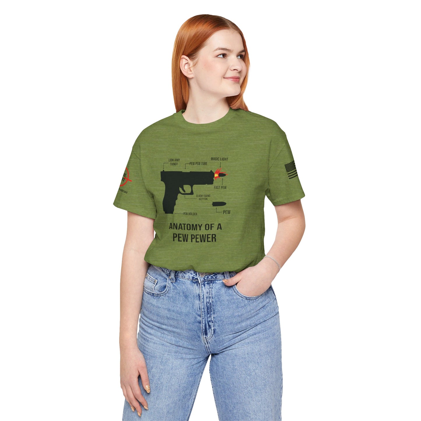 Anatomy Of A PEW PEWER - Unisex Jersey Short Sleeve Tee