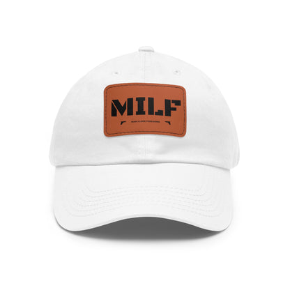 MILF -Hat with Leather Patch (Rectangle)