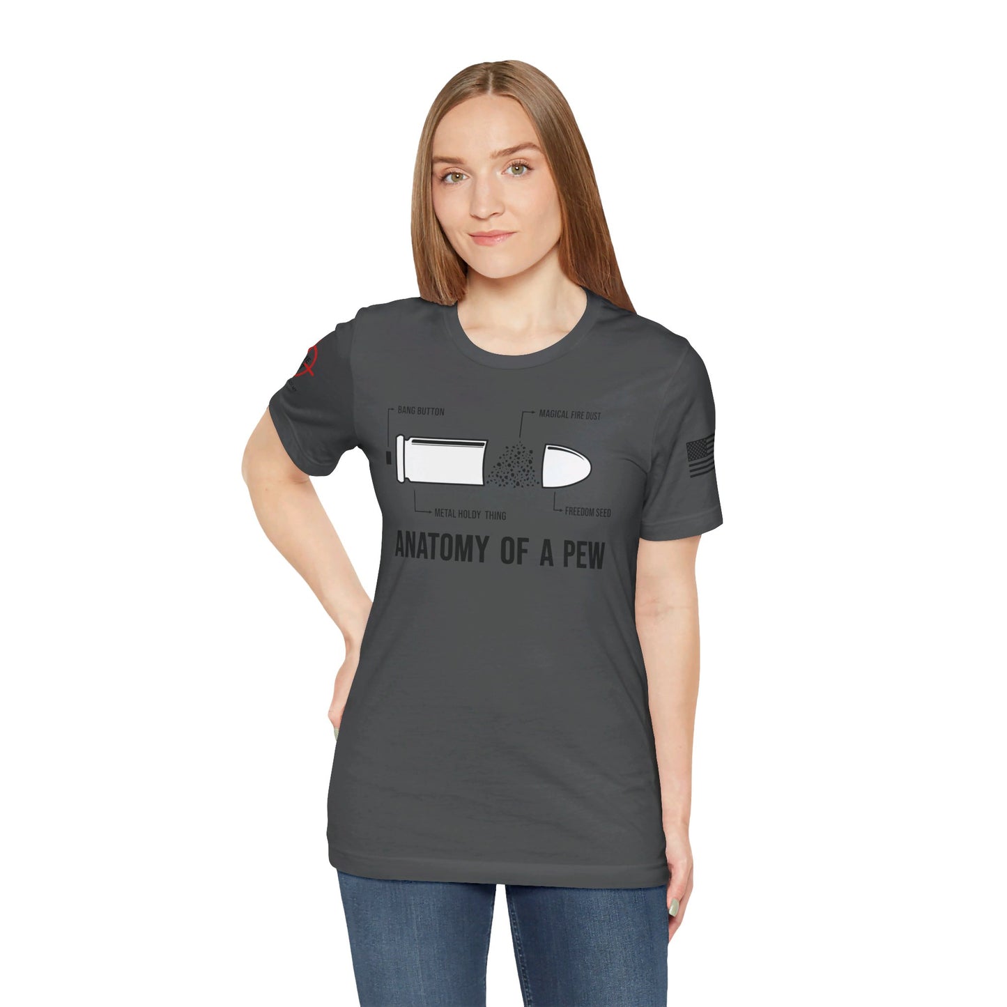 Anatomy Of A PEW - Unisex Jersey Short Sleeve Tee