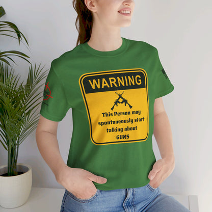 Warning - Unisex Jersey Short Sleeve Tee