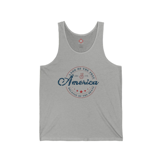 America - Unisex Jersey Tank