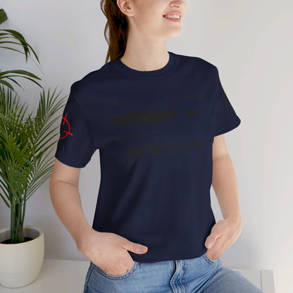 Anatomy Of W PEW (Rifle) - Unisex Jersey Short Sleeve Tee