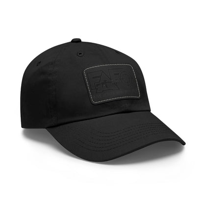 FAFO -Hat with Leather Patch (Rectangle)