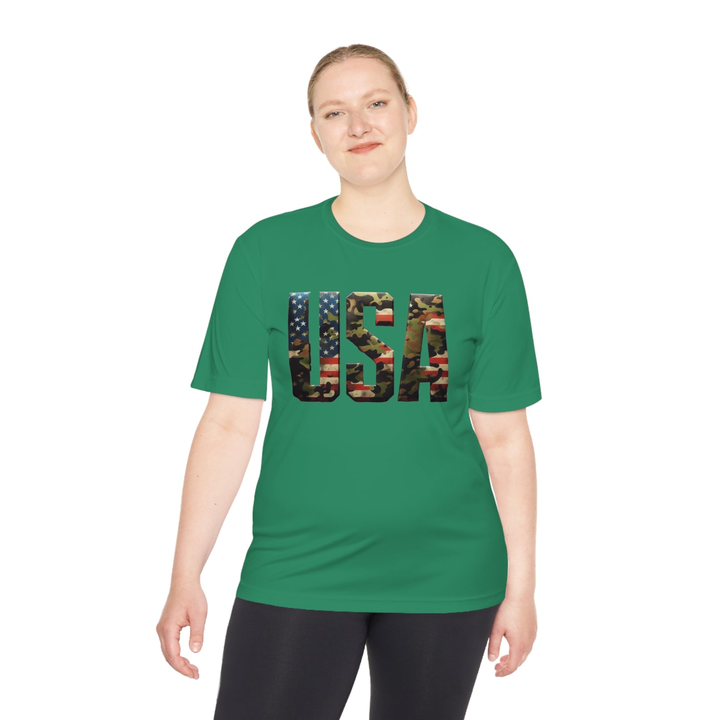 USA - Unisex Moisture Wicking Tee