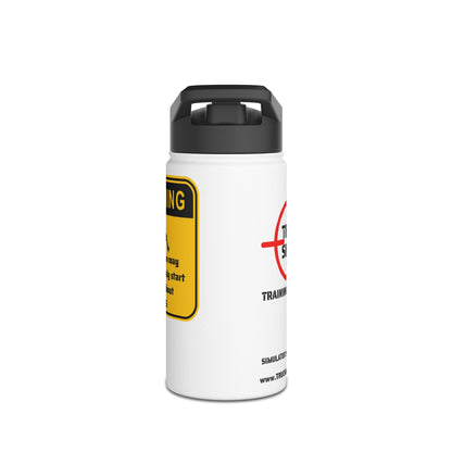 Warning - Stainless Steel Water Bottle, Standard Lid