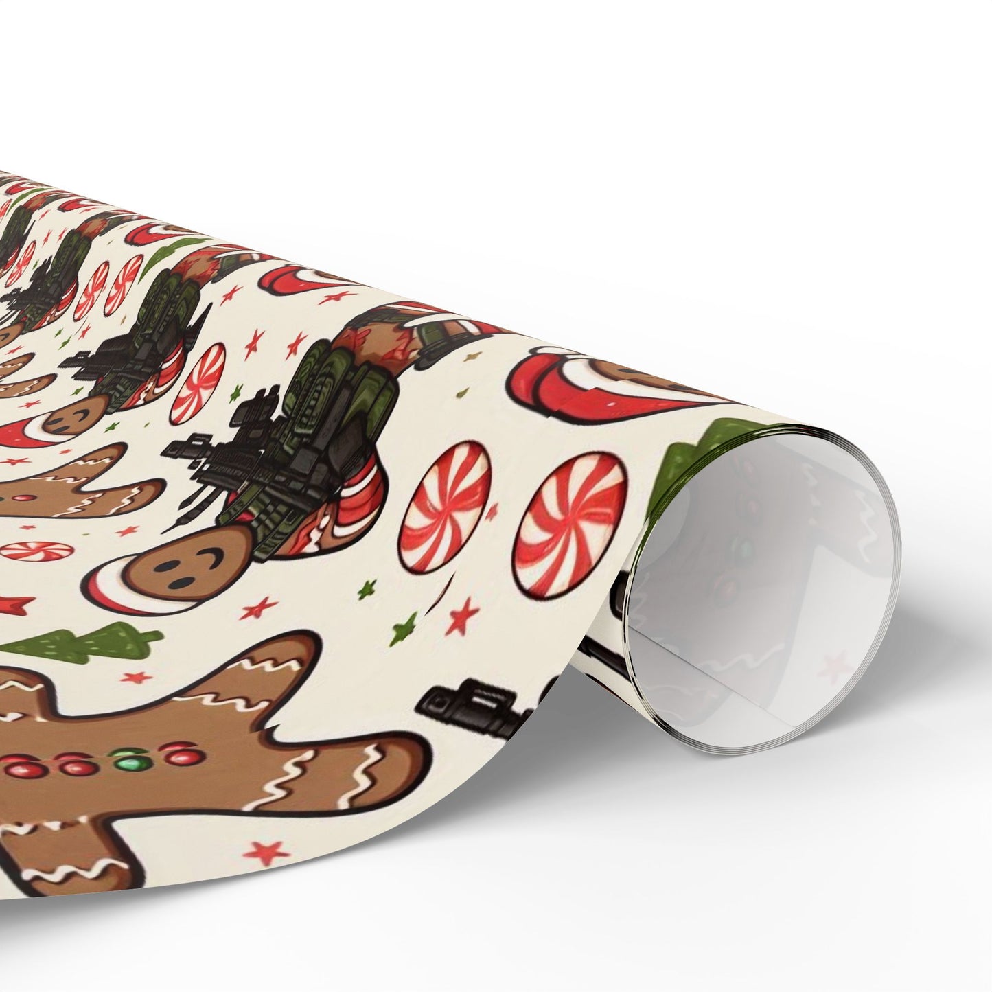 Festive Gingerbread Wrapping Paper Roll - Perfect for Holiday Gifting