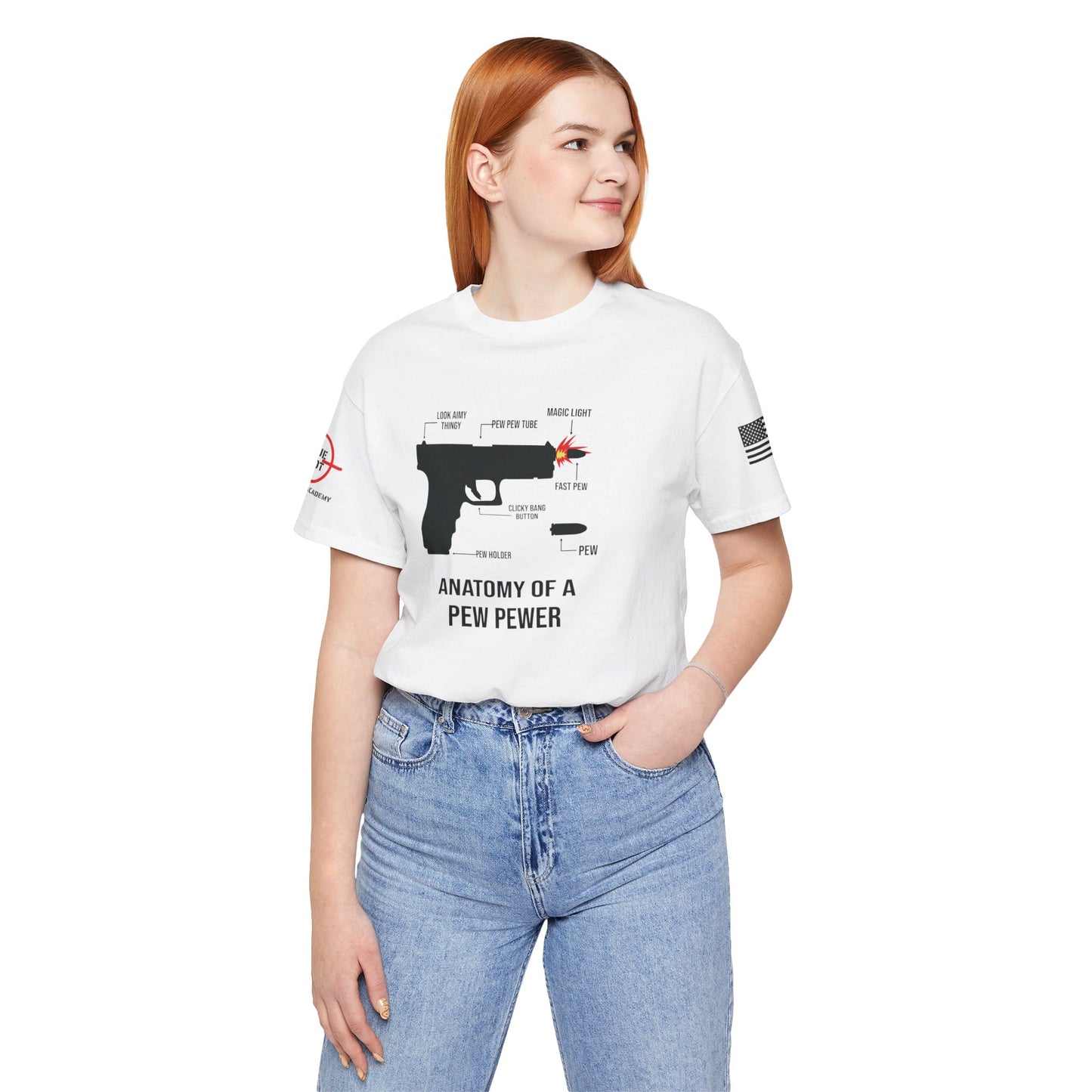 Anatomy Of A PEW PEWER - Unisex Jersey Short Sleeve Tee